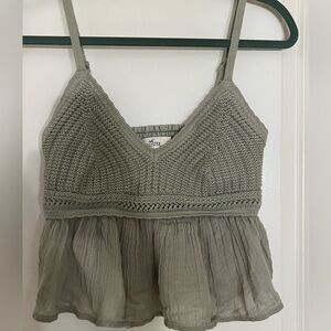 Hollister Easy Crochet-Style Babydoll Top!